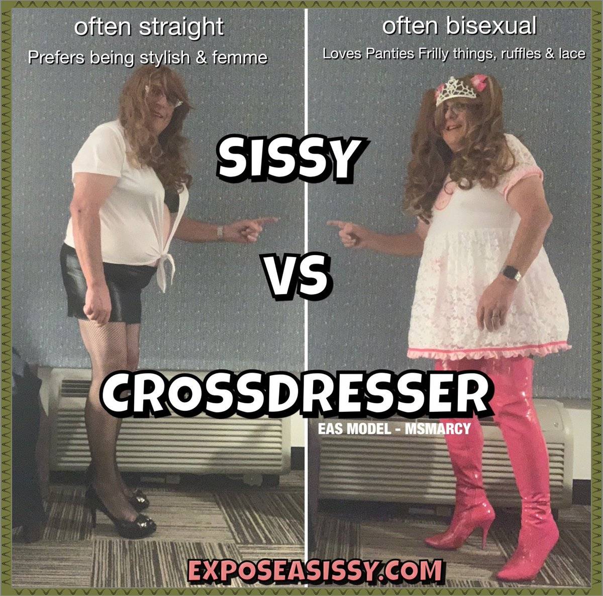 sissy vs crossdresser msmarcy monroe